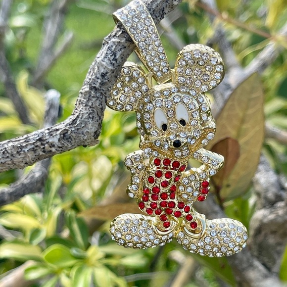 14K Gold Plated Minnie Pendant - Picture 7 of 14